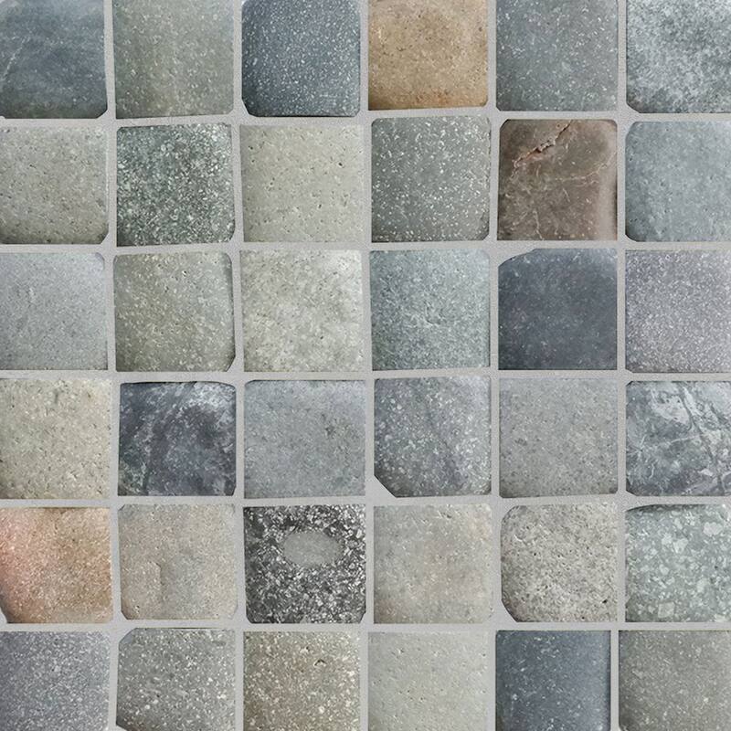 Molar 5 Mix Pebble Mosaic Tiles for Backsplash Kitchen and Bathroom Wall (12" X 12") 5 tiles per case - Case (5 Tiles)