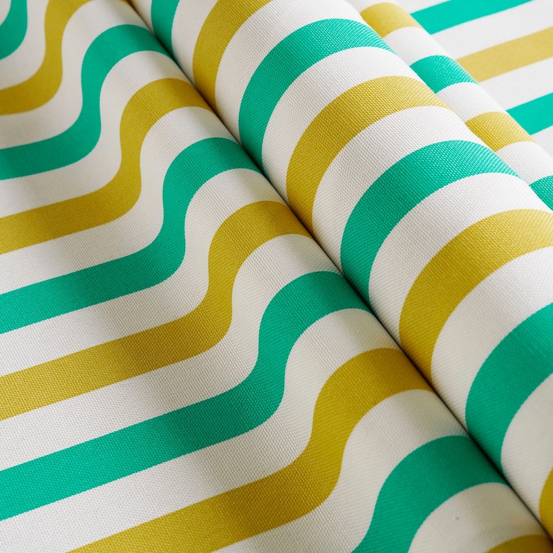 Exclusive Fabrics Villanova Striped Grommet Waterproof Light Filtering Outdoor and Indoor Curtains (1 Panel)