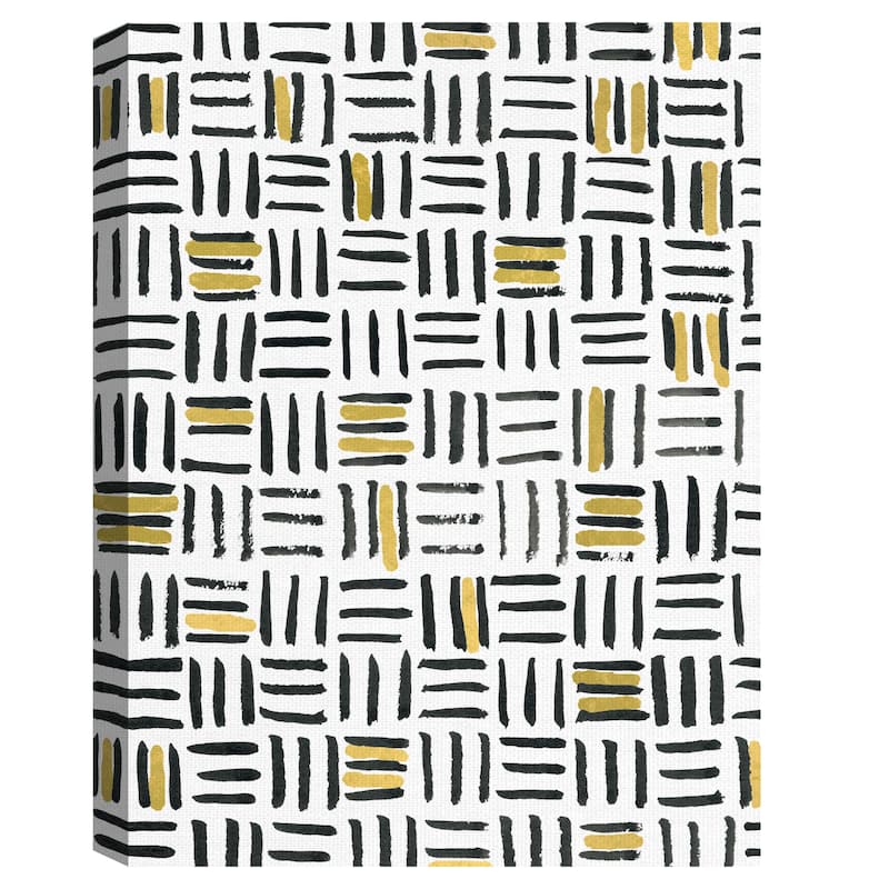 Thatch with Gold by Emma Jones Canvas Art Print