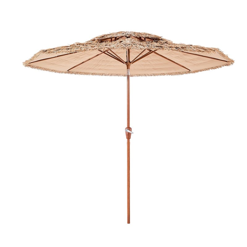 9 ft Beach Umbrella with Adjustable Tilt and Easy Setup for Outdoors - 108” x 7.2” x 96”