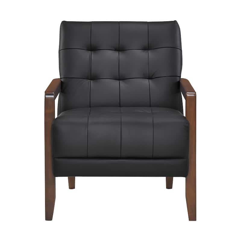 Leland Leather Match Accent Chair