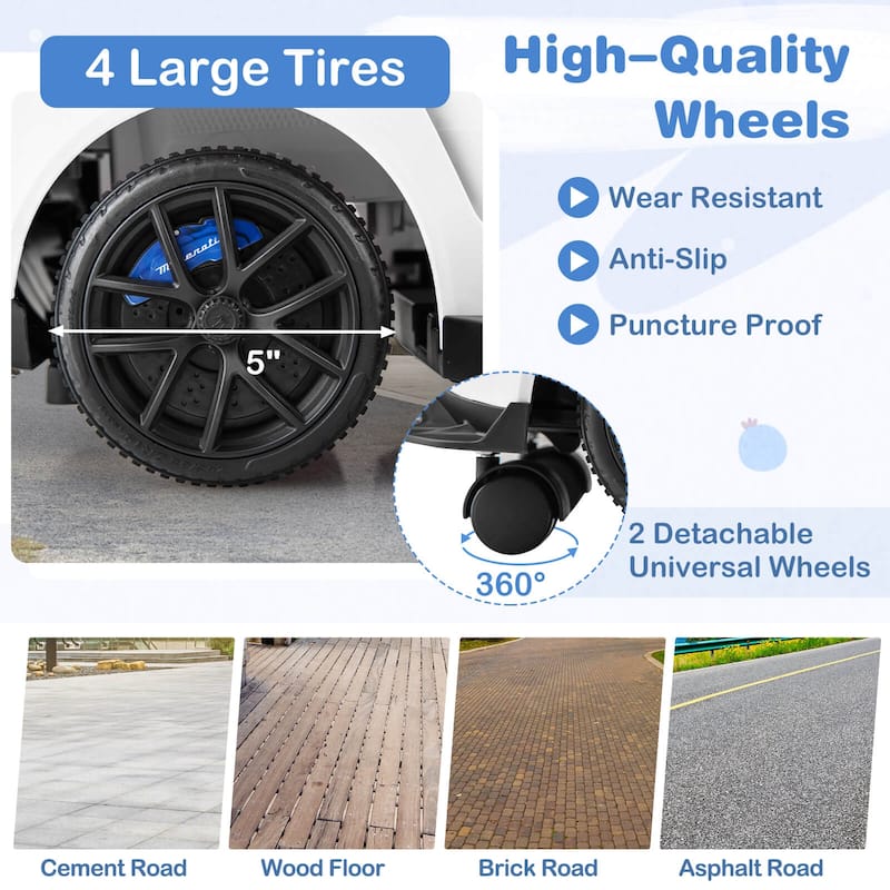 Costway 3-in-1 Ride on Push Car Maserati Licensed Foot to Floor Kids - See Details