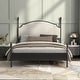 preview thumbnail 18 of 21, The Gray Barn Epona Modern Curved Metal Four Poster Bed