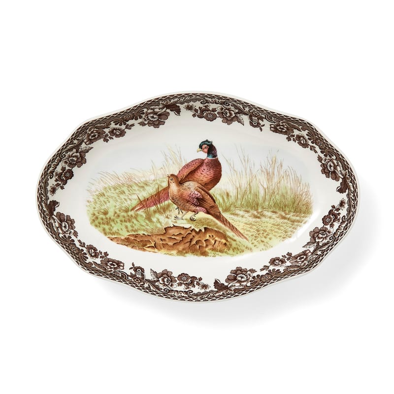 Spode Woodland Pickle Side Dish - 8.5 Inch