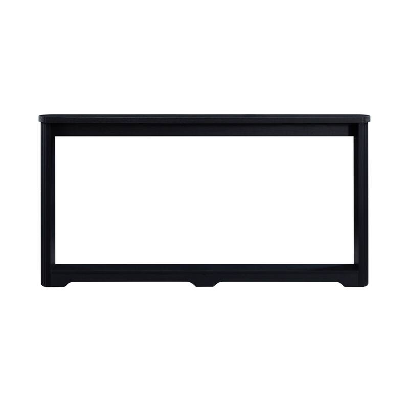 Console Table Side Table with Bottom Shelf, Rustic Side Table Hallway Table Entryway Table for Living Room