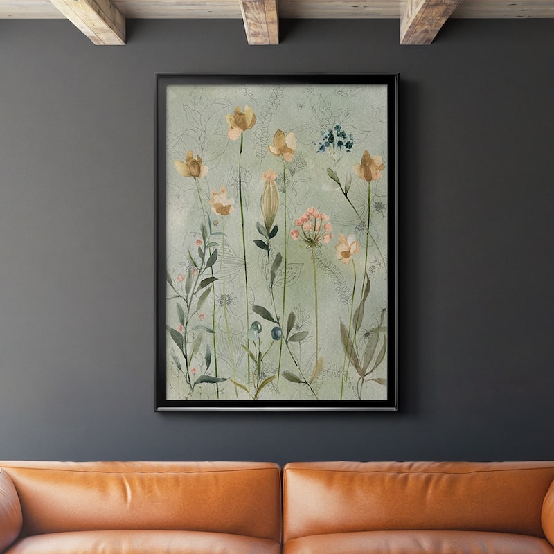 Botanical Sketchbook Premium Framed Print - Ready to Hang
