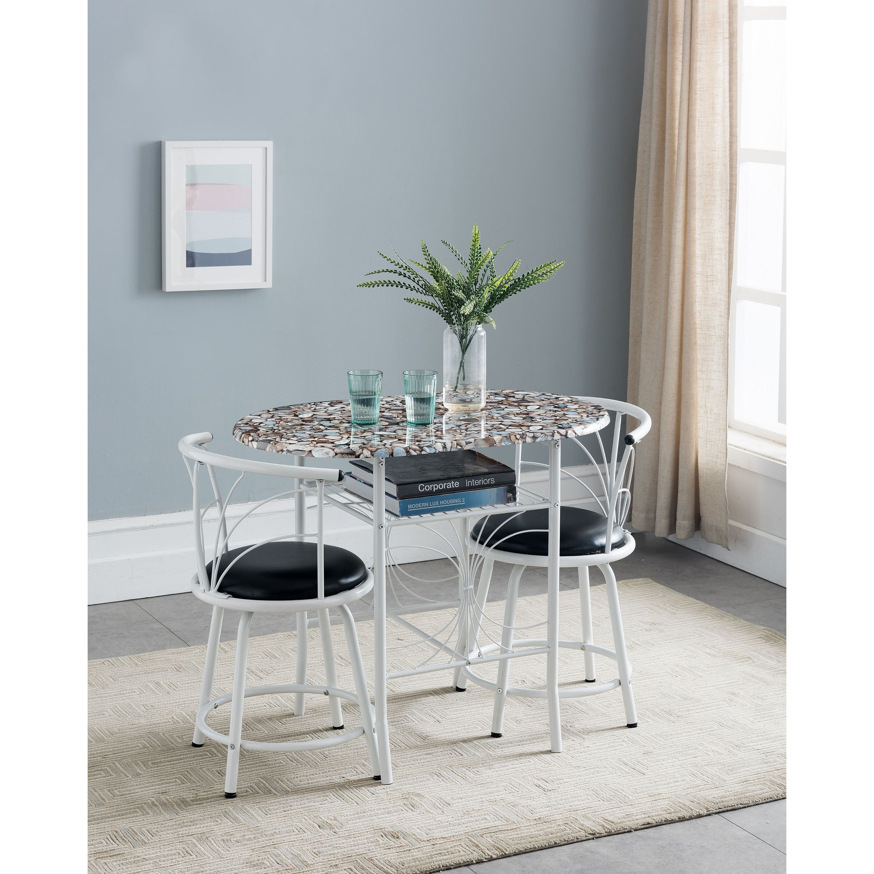 Volmer 3 Piece Dining Set On Sale Bed Bath Beyond 28303422