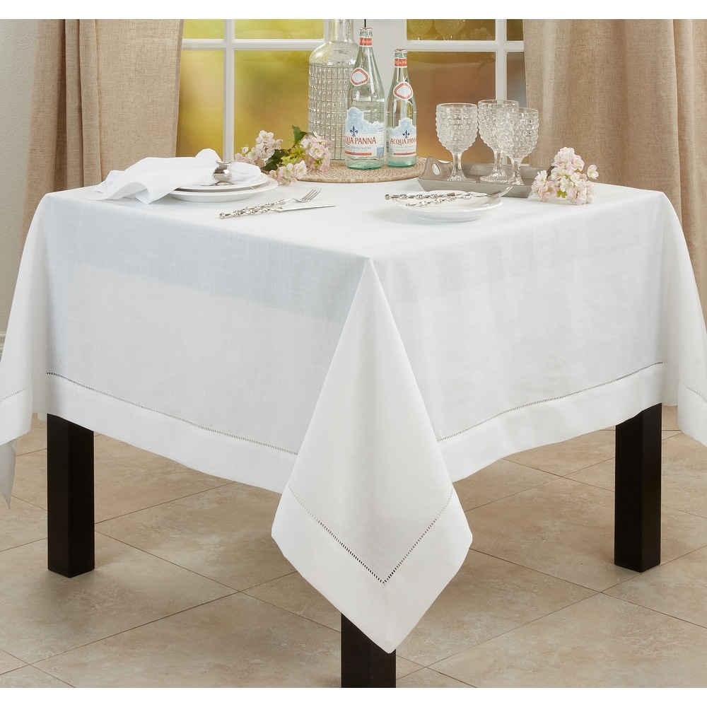 J & M Home Fashions White Table Pad 52x108