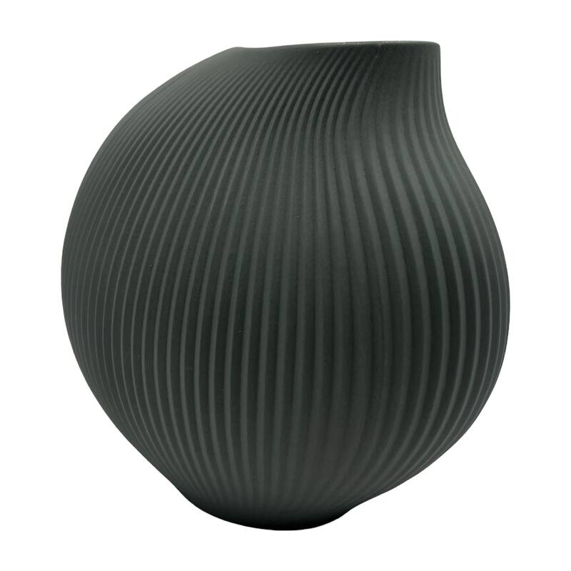 7 Inch Wide Modern Ceramic Vase for Flowers