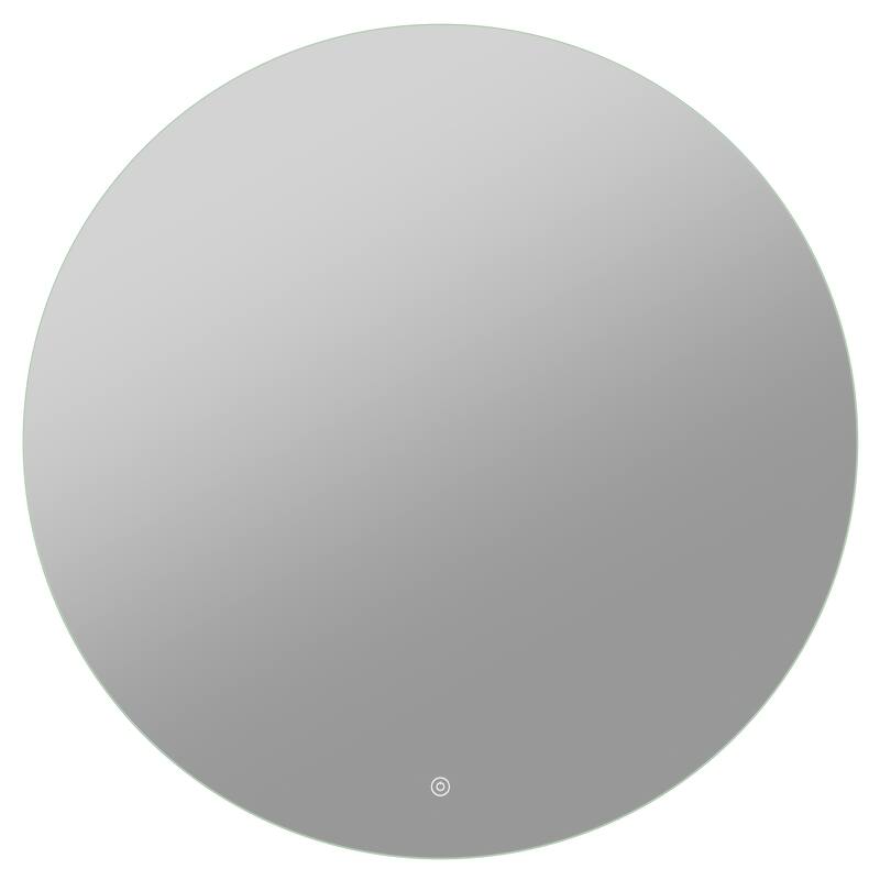 ANZZI 32-in. Diam. LED Back Lighting Bathroom Mirror with Defogger - Silver