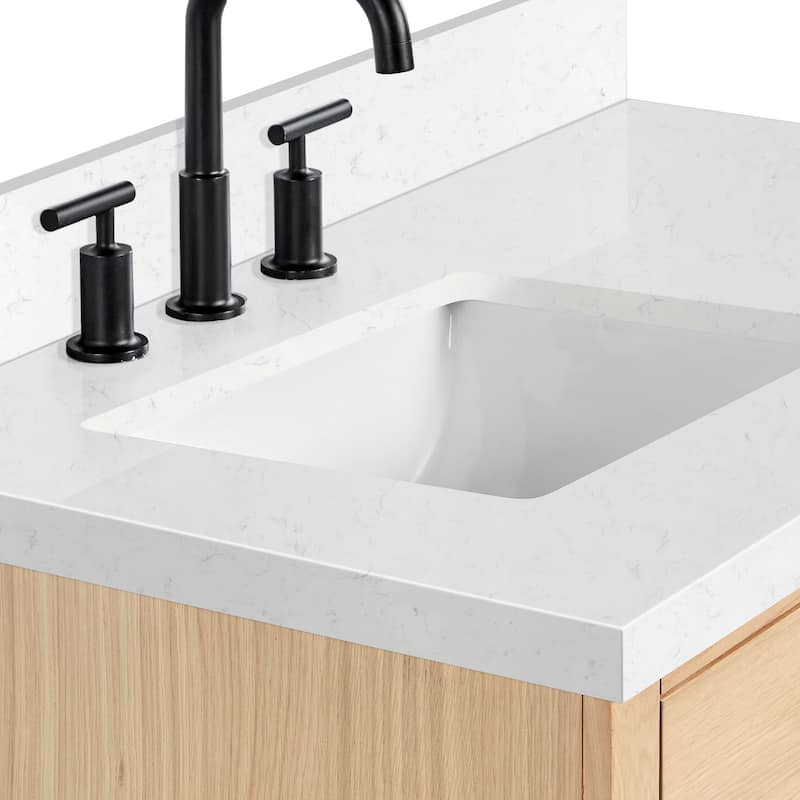 Ariel T036SLCQRVO Hepburn 36" Free Standing Single Basin Vanity Set