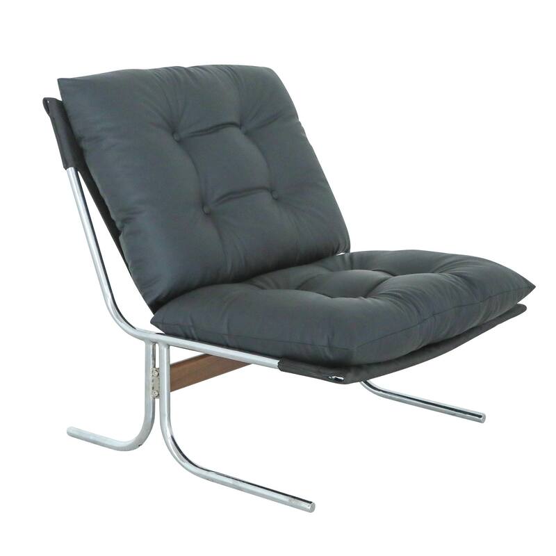 Faux Leather Upholstered Living Room Chair Accent Chair Reading Chair