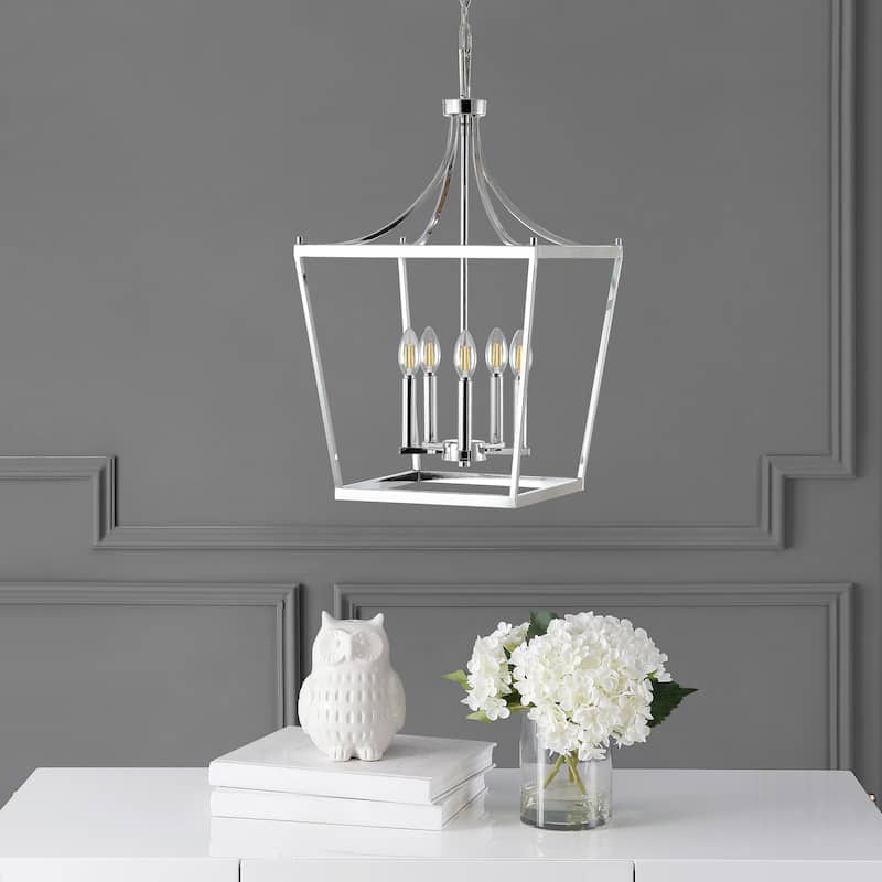 SAFAVIEH Kenris 5Lt Pendant - 16"x16"x32-104"