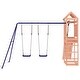 preview thumbnail 7 of 19, vidaXL Swing Set Outdoor Backyard Wooden Playground Equipment for Kids Age 3-8