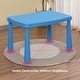 preview thumbnail 3 of 5, Kids Table, Plastic Children Activity Rectangular Table for School, Home, Play, Reading Dining, Kindergarten