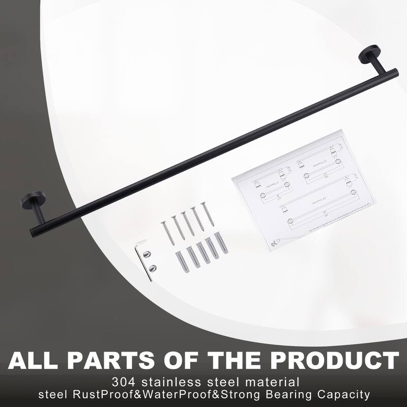 WOWOW Mutiple length Wall Mounted Stainless Steel Towel Bar