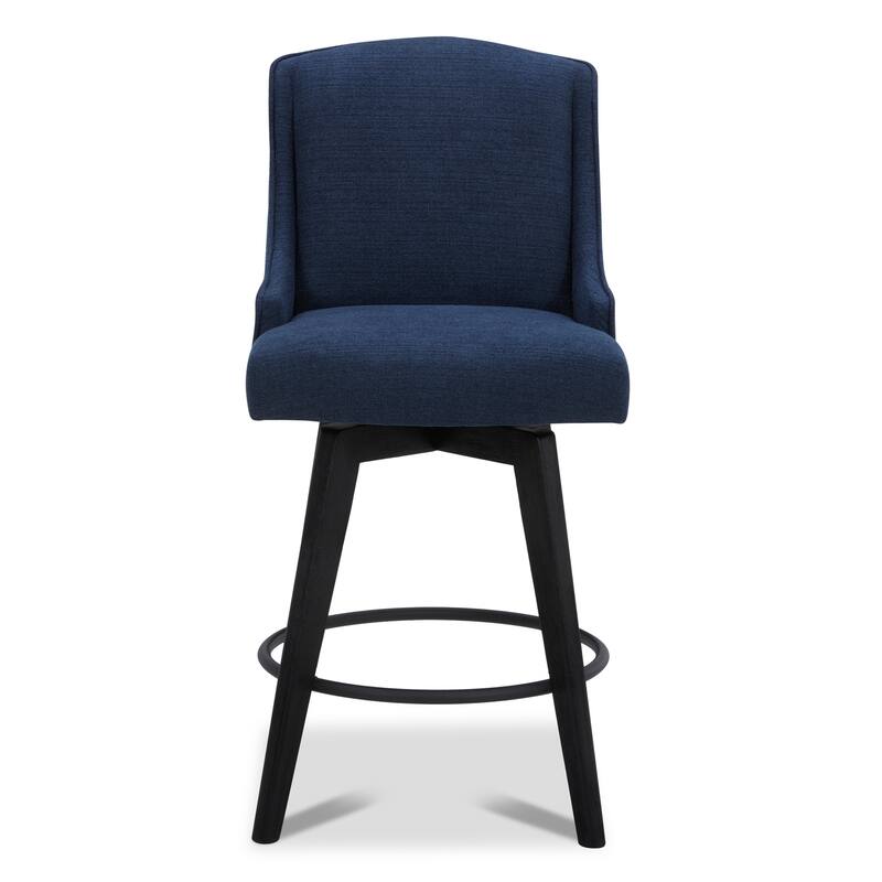 Spruce & Spring Jayden Upholstered Counter Height Swivel Barstool Set