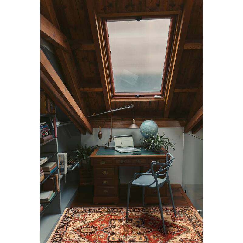 ECARPETGALLERY Hand-knotted Jules Sultane Dark Copper Wool Rug - 3'0 x 5'1