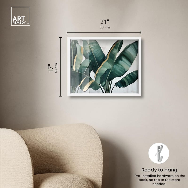 Jungle Jewel Jade I Shadowbox by Art Remedy