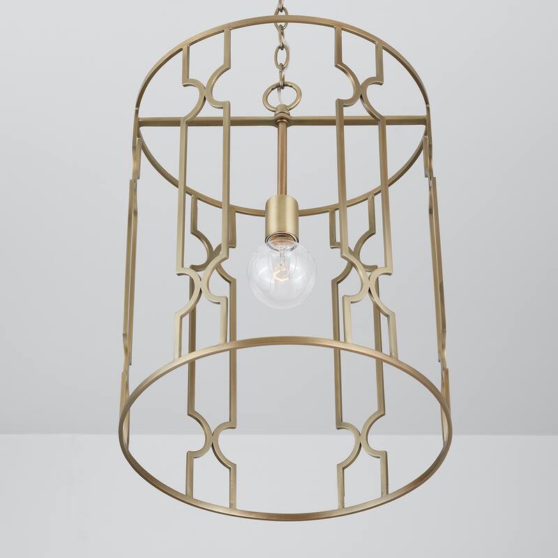 Jordyn 1-light Aged Brass Hanging Pendant
