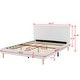 preview thumbnail 54 of 76, Upholstered Platform Bed Frame, Velvet, Wood Support, Modern