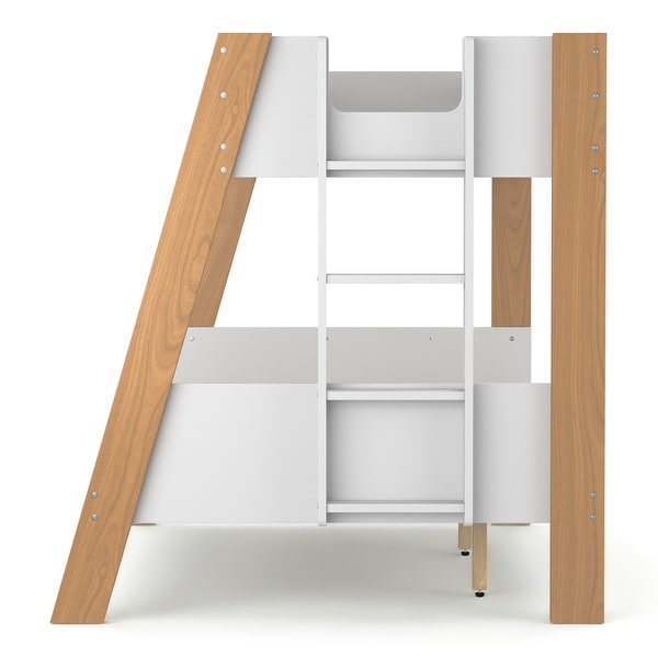Furniture of America Zylen Twin Over Full Bunk Bed - Bed Bath