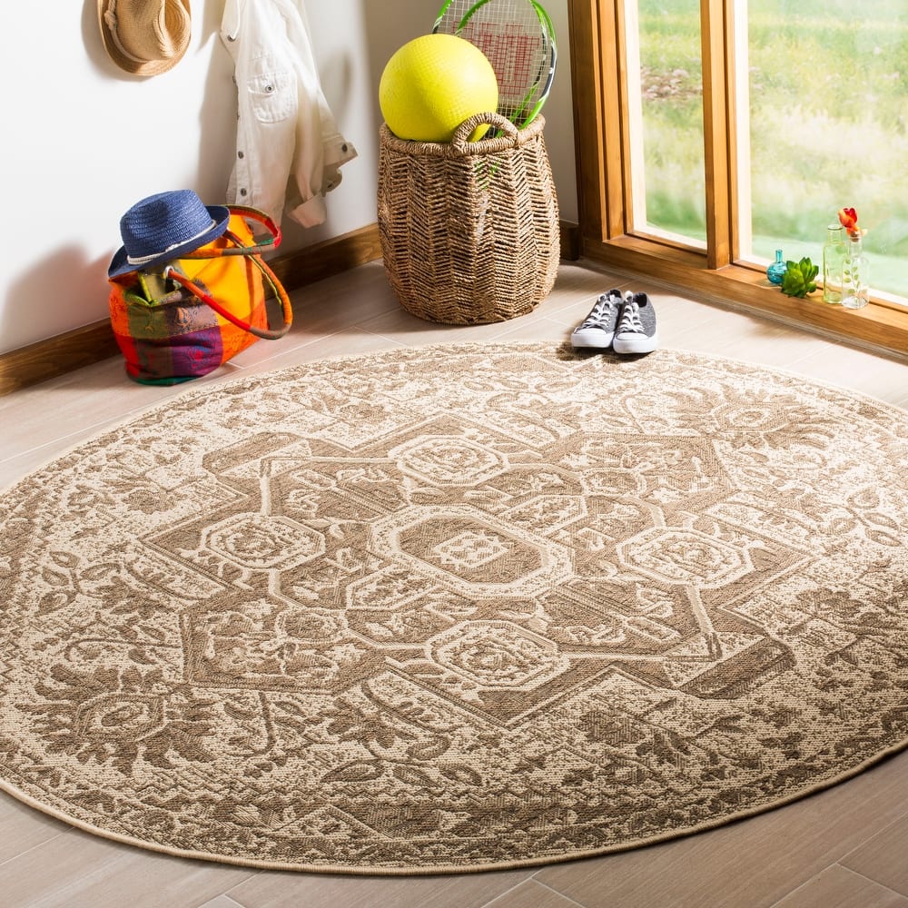 SAFAVIEH Linden Ludmyla Indoor/ Outdoor Waterproof Patio Backyard Rug