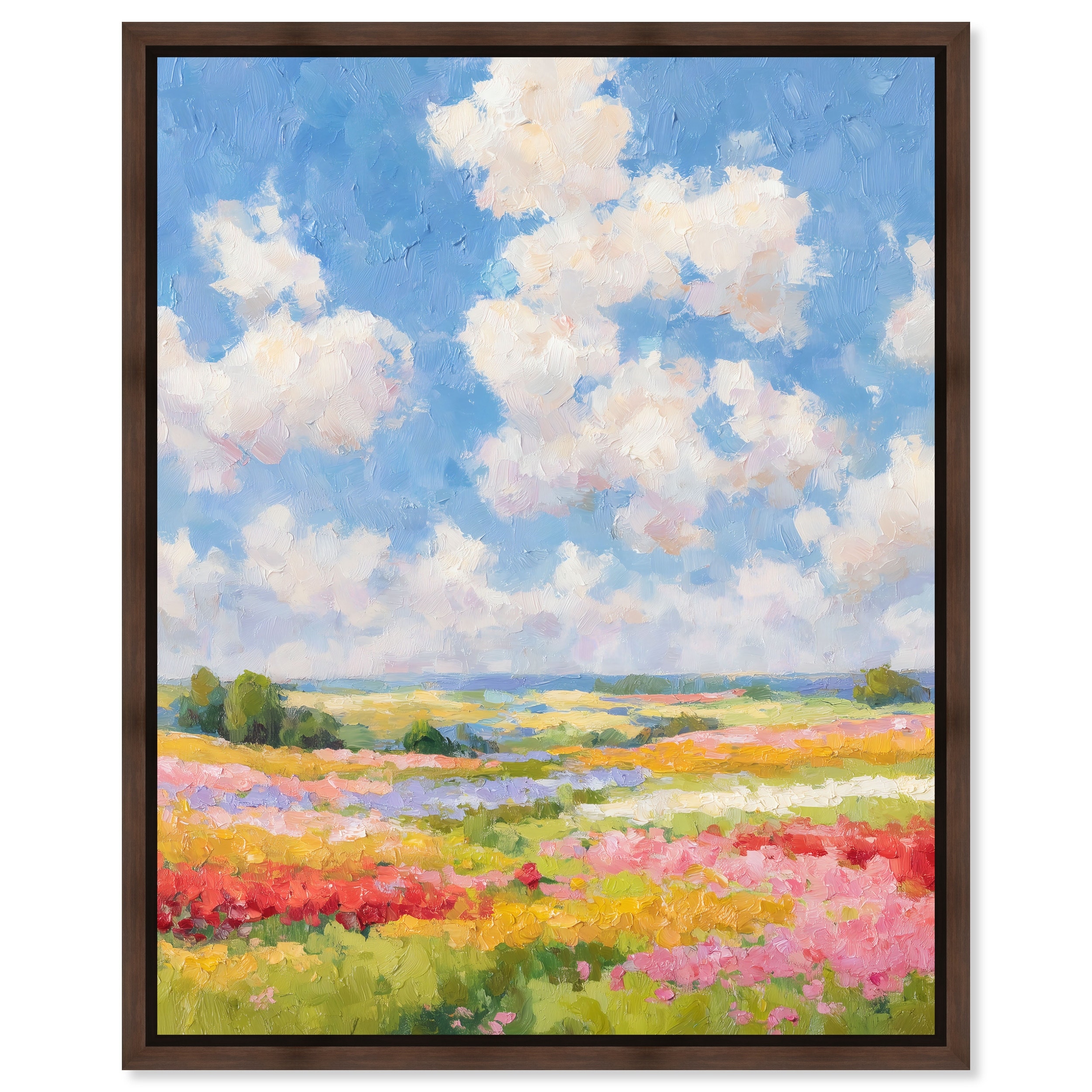 Spring Palette Landscape Wall Art Framed Canvas Print by Art Remedy