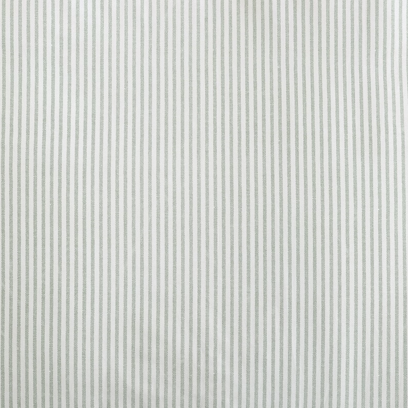 Laura Ashley Oxford Stripe Cotton All Season Comforter Set Soft Breathable (Green)