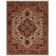 preview thumbnail 9 of 27, SAFAVIEH Handmade Classic Fae Traditional Oriental Wool Rug 7'6" x 9'6" - Light Gold/Red - Rectangle