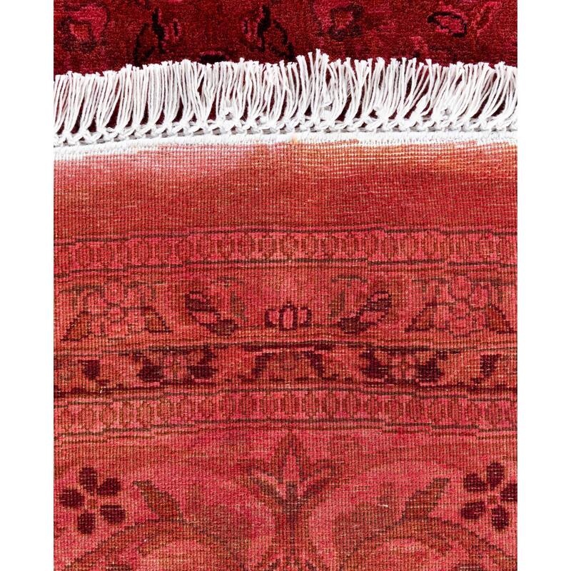Overdyed One-of-a-Kind Hand-Knotted Area Rug - Pink - 8' 1" x 8' 1"