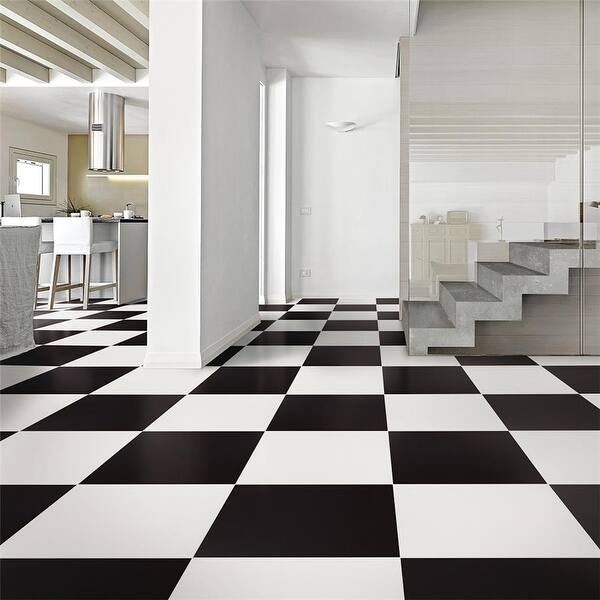 slide 2 of 7, Merola Tile Klavier Matte Black 17.86" x 17.86" Porcelain Floor and Wall Tile