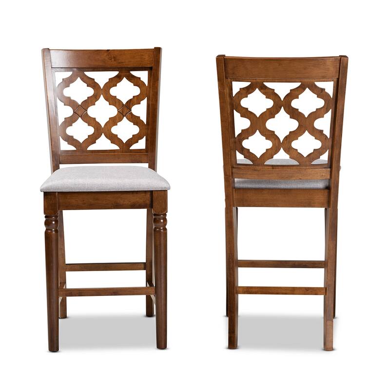 Ramiro Modern and Contemporary Transitional 2-PC Counter Stool Set