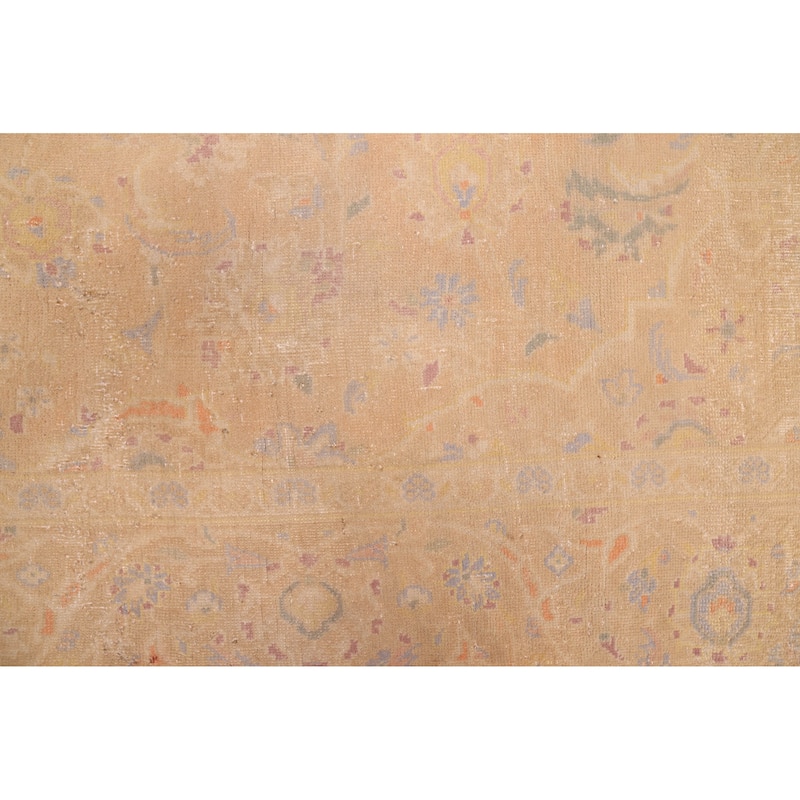 ECARPETGALLERY Hand-knotted Antalya Vintage Tan Wool Rug - 4'6 x 7'2