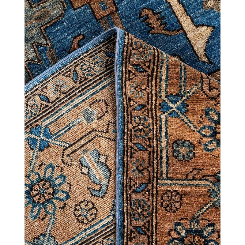 Serapi One-of-a-Kind Hand-Knotted Area Rug - Light Blue, 8' 0" x 10' 0" - 8' 0" x 10' 0"