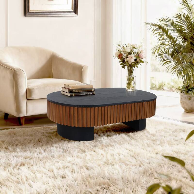 Brown Black Coffee Table Center Table with Storage, Side Table End Table Tea Table Sofa Table Accent Table