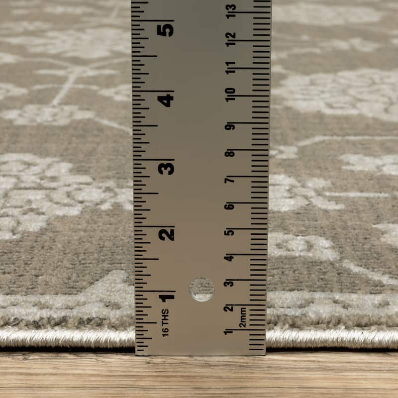 Style Haven Ingram Two-Tone Oriental Grey/ Light Grey Area Rug