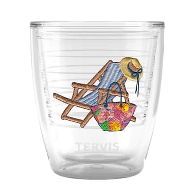 Tervis Barefoot Beach Collection New Blooms Bag Made in USA Double Walled Insulated Travel Tumbler, New Blooms Bag - 12oz