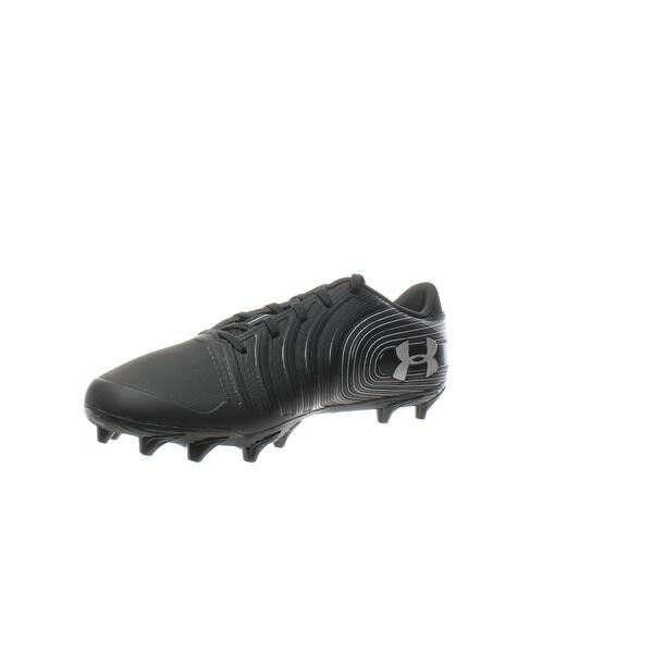 Shop Under Armour Mens Nitro Low Mc Black White Football Cleats