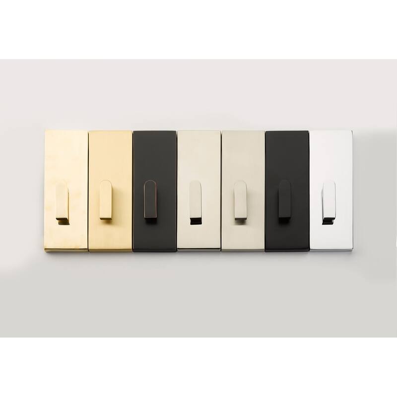 Emtek Modern Rectangular Surface Jamb Mounted Privacy Lock with Flush