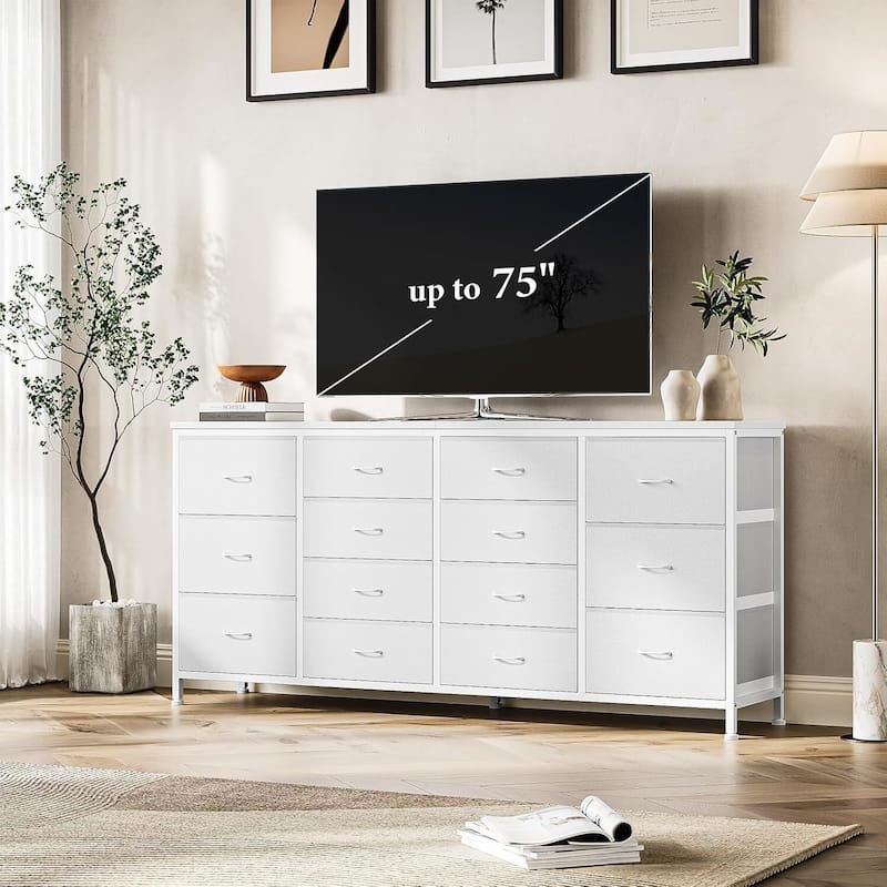 63" W Dresser Tv Stand for 65 70 75 Inch Tv