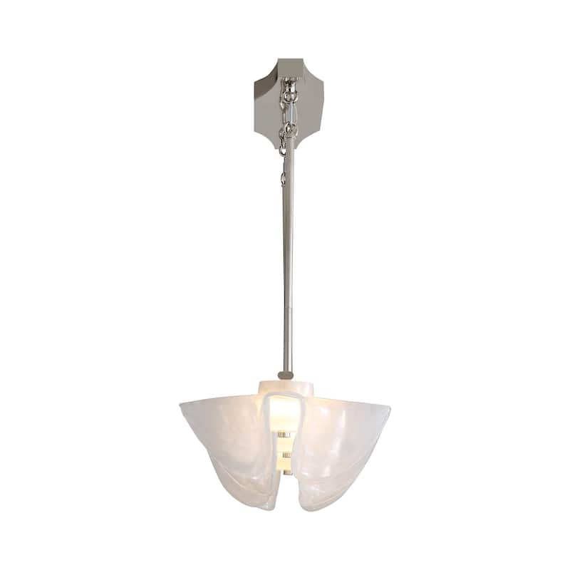Golden Lighting Glacier Integrated LED Island Light in Polished Nickel - Gold