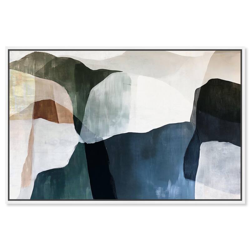 Mountain Mist Canvas by Art Remedy - 24" x 16" - White
