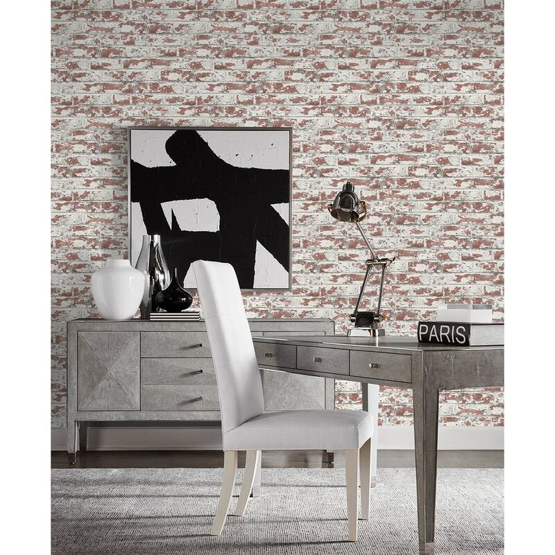 Luxe Haven Soho Brick Peel and Stick Wallpaper