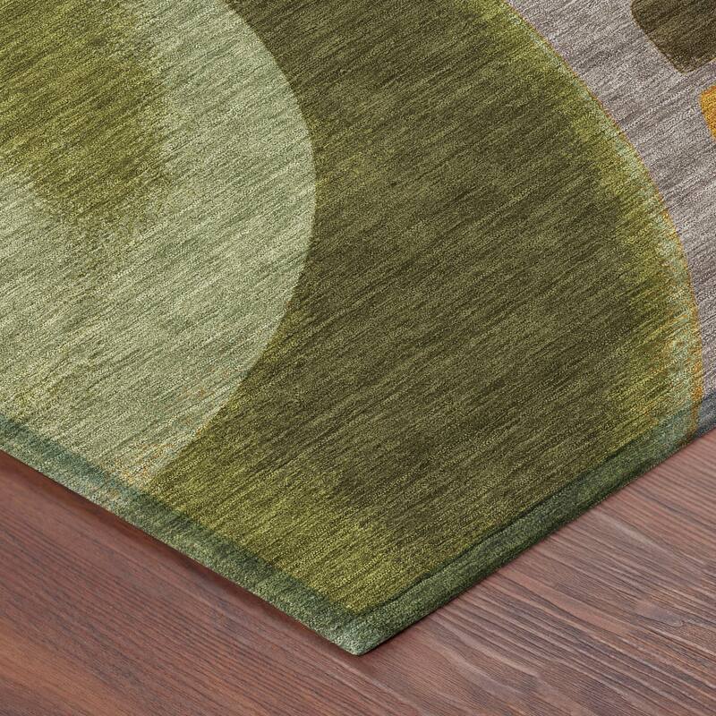 Machine Washable Indoor/ Outdoor Modern Hays Chantille Rug