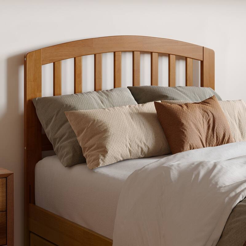 Lucia Platform Bed with Panel Footboard and Twin XL Trundle