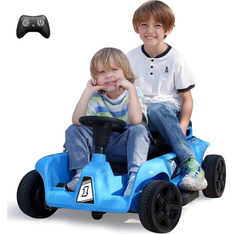 24V 2 Seaters Kids Ride On Car Toy with Remote Control - Blue