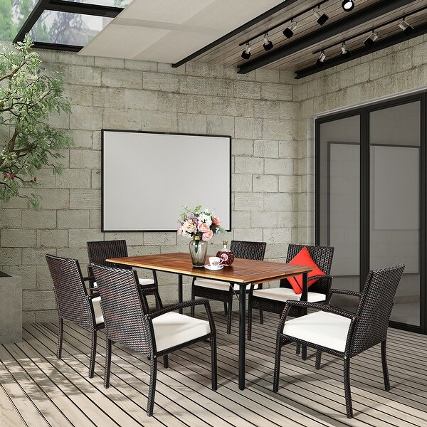 Costway patio dining set best sale