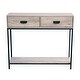 preview thumbnail 13 of 12, Roomfitters 2 Drawer Entryway Console Table for Hallway Foyer