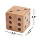 preview thumbnail 9 of 9, GSE™ 3.5" Rubber Hardwood Giant Yard Dice Set with Bucket and Yardzee & Farkle Scorecard - Giant Dice Set